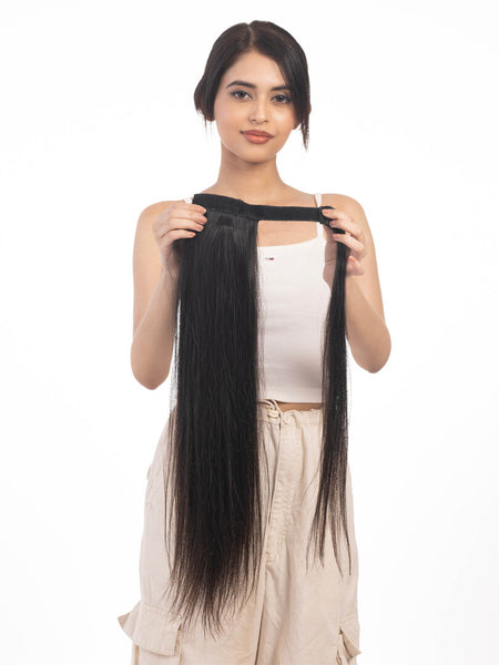 Wrap Around Ponytail Extensions Dark Brown