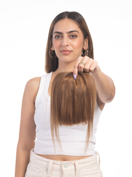 Clip in Bangs (Large) Light Golden Brown