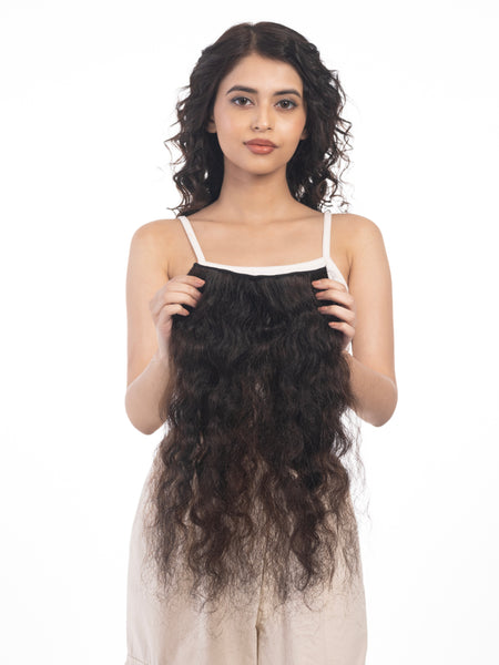 4 Clip Volumizer (Curly) Dark Brown