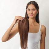 Face Framing Topper Medium Chocolate Brown