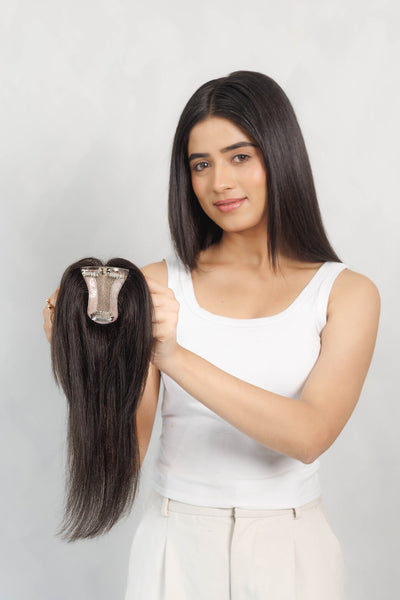 Face Framing Topper Natural Black