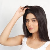 Face Framing Topper Natural Black