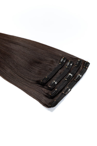 4 Clip Set - Dark brown