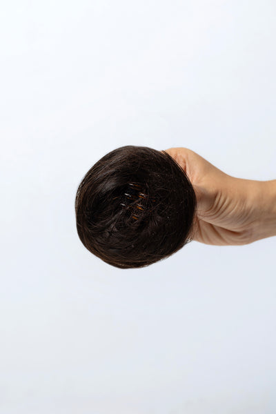 Clip On Bun - Dark Brown