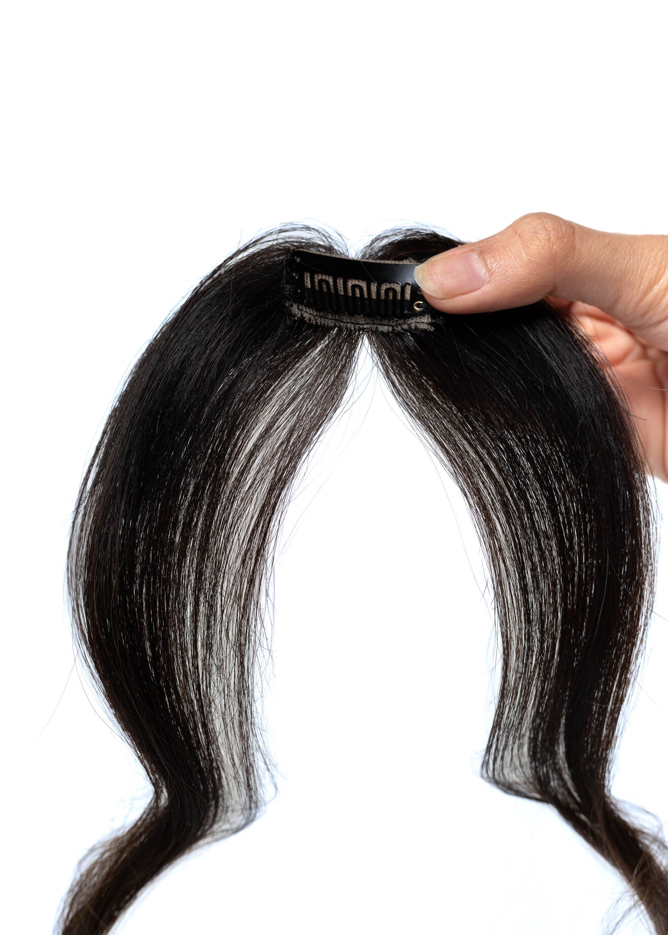 2 Clip Hairline Topper – Natural Black