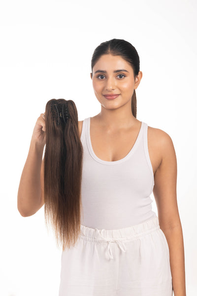 Ponytail Clutcher Medium Chocolate Brown