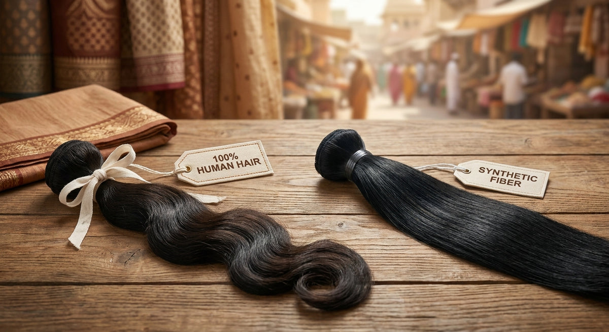 Human hair vs synthetic hair extensions in India: which should you buy?