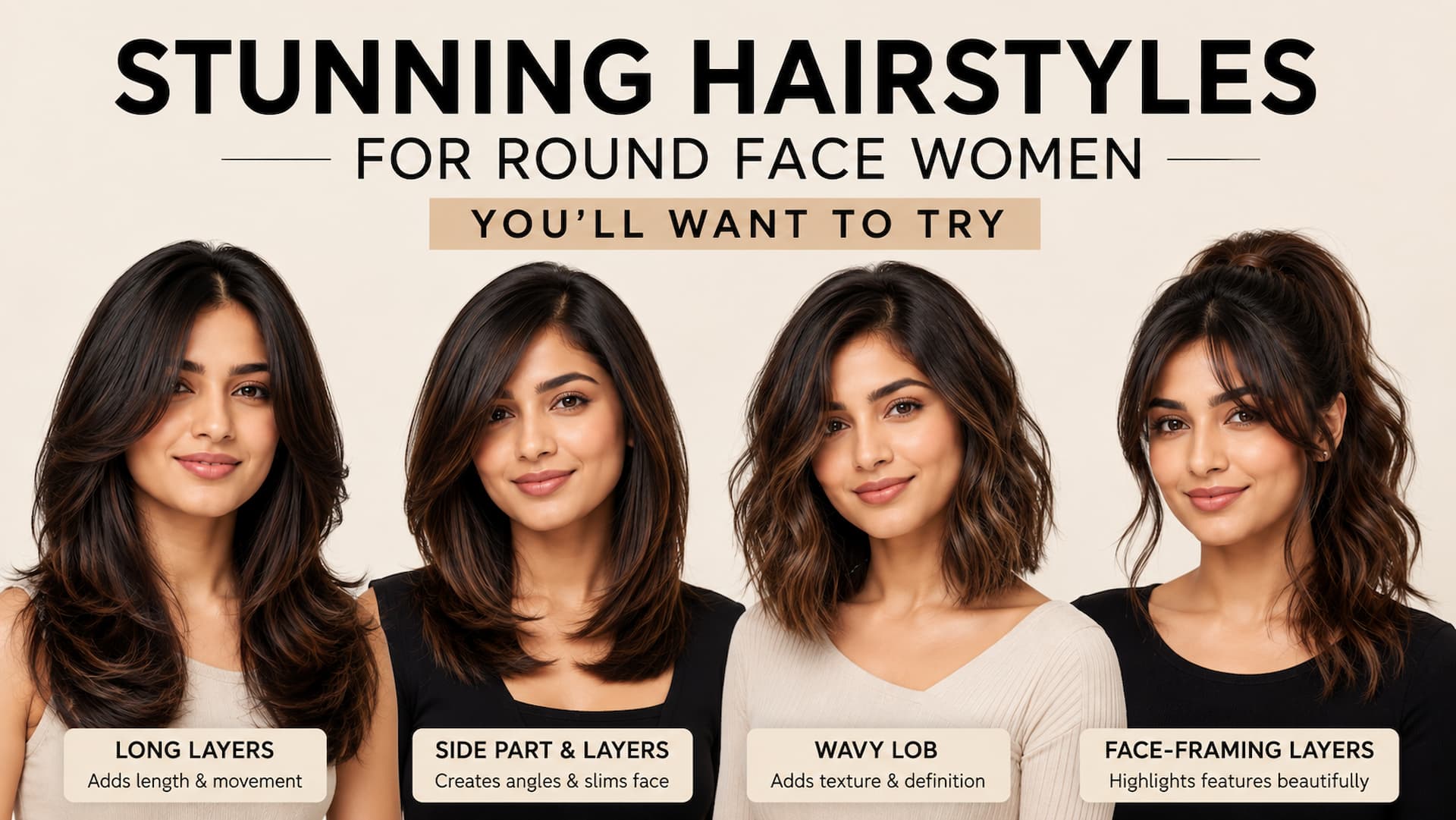 15 Stunning Hairstyles for Round Face Women You'll Want to Try