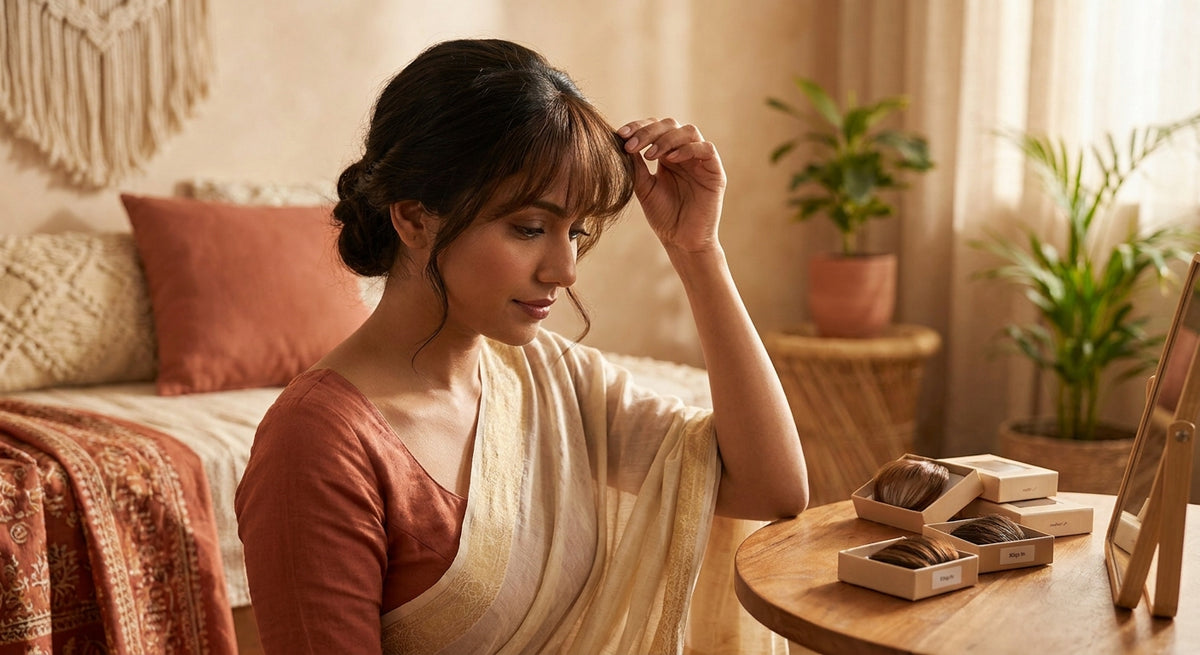 Best clip-in bangs for thin hairline coverage in India