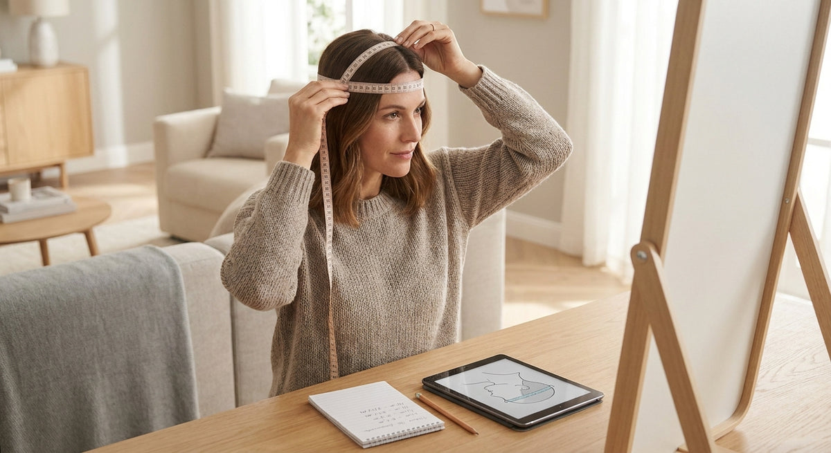 How to measure your head for a hair topper at home (and get it right)
