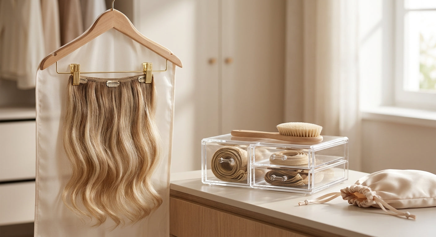 How to store clip-in hair extensions so they last longer
