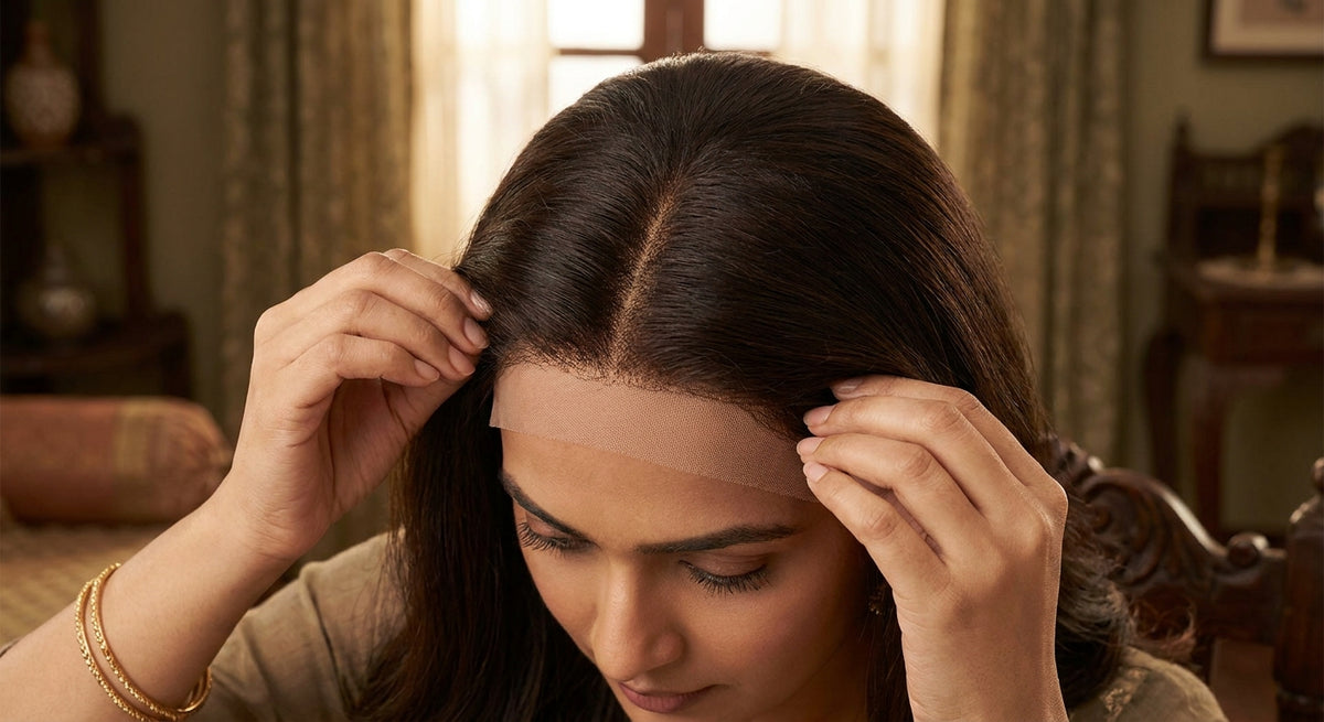 Best elastic frontal topper for a wide parting in India