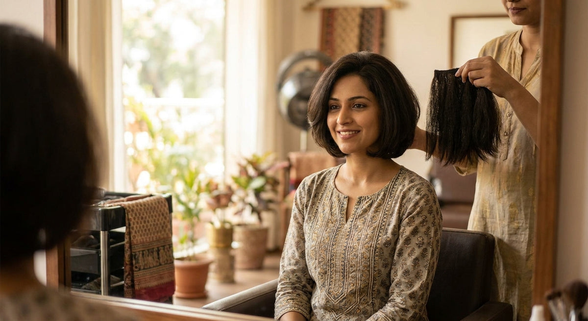 Best short hair extensions to add volume to a bob cut in India