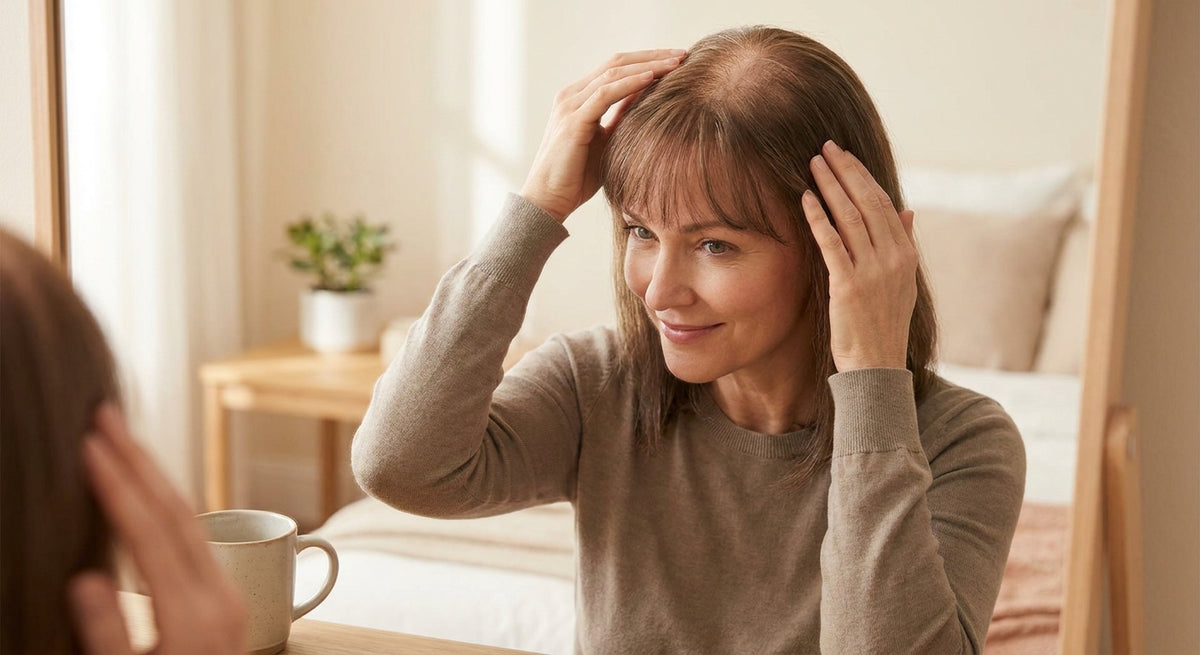 Best mini topper with bangs for PCOD-related hair loss