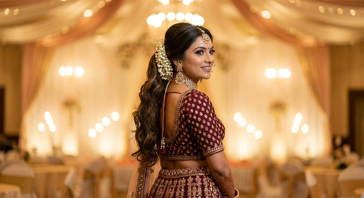 Best ponytail extension for Indian brides with long hair