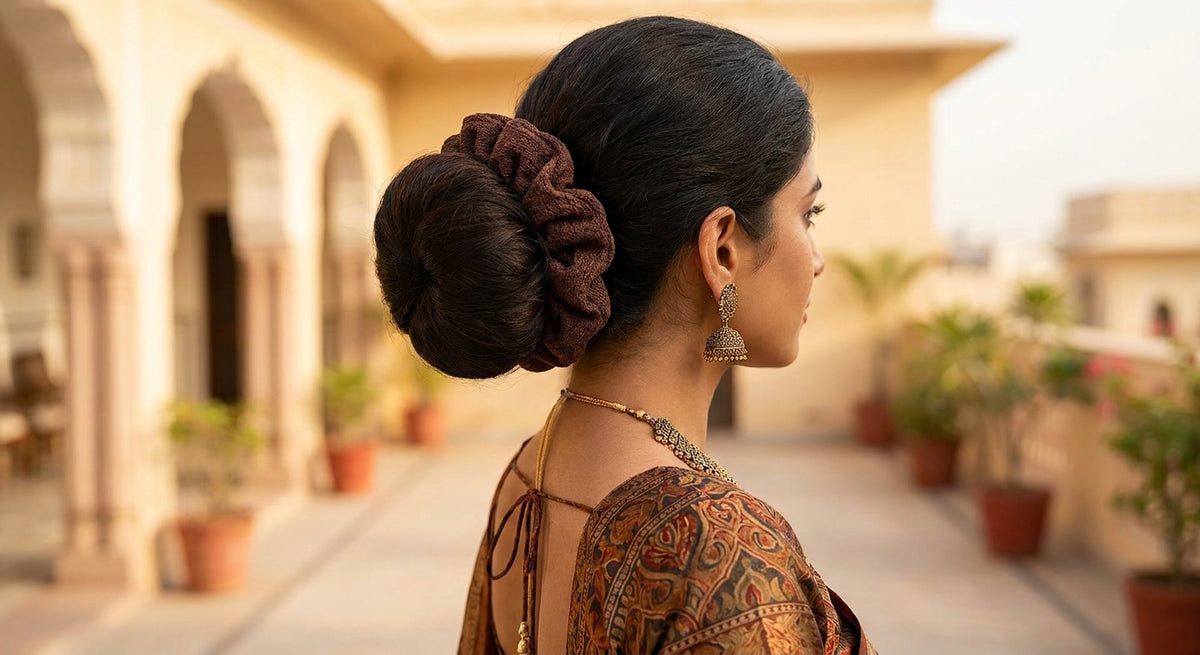Best scrunchie hair extension for a thick bun look in India