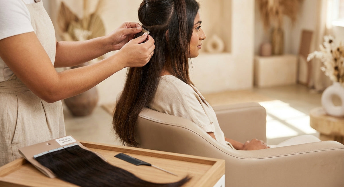 How to apply tape-in extensions on fine Indian hair without damage