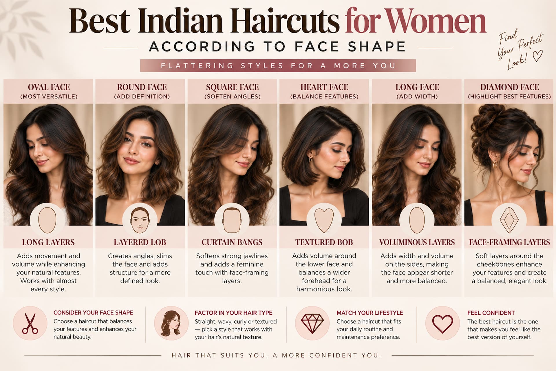15 Best Indian Haircuts for Women According to Face Shape