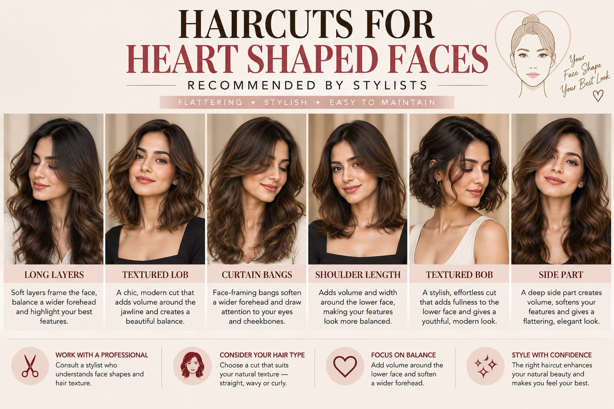 9 Haircuts for Heart-Shaped Faces Recommended by Stylists