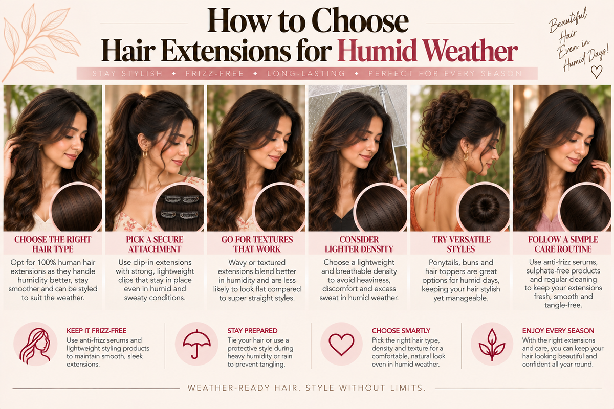 How to Choose Hair Extensions for Humid Weather
