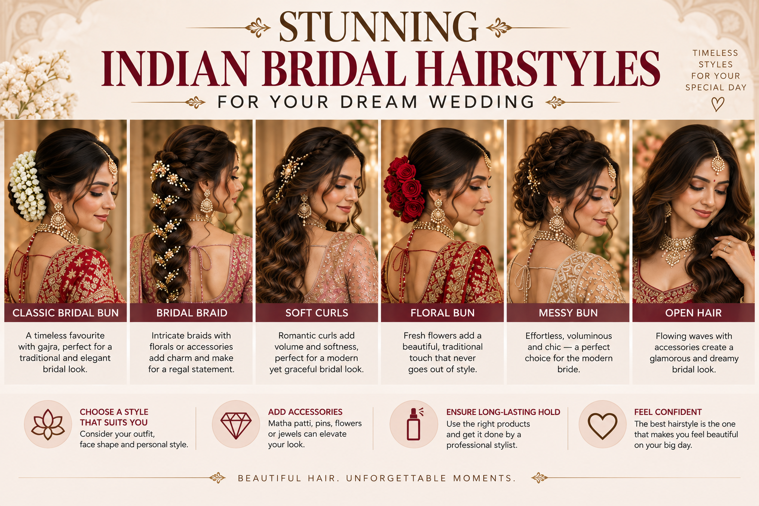 11 Stunning Indian Bridal Hairstyles for Your Dream Wedding