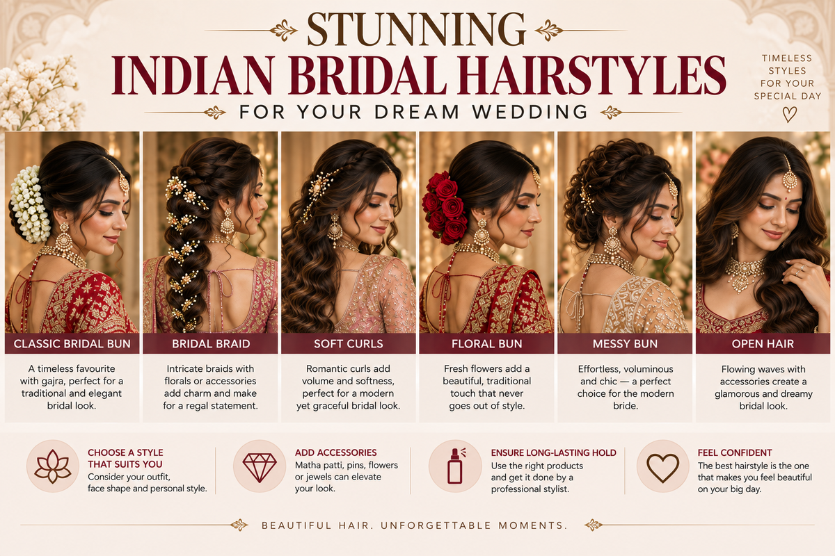 11 Stunning Indian Bridal Hairstyles for Your Dream Wedding