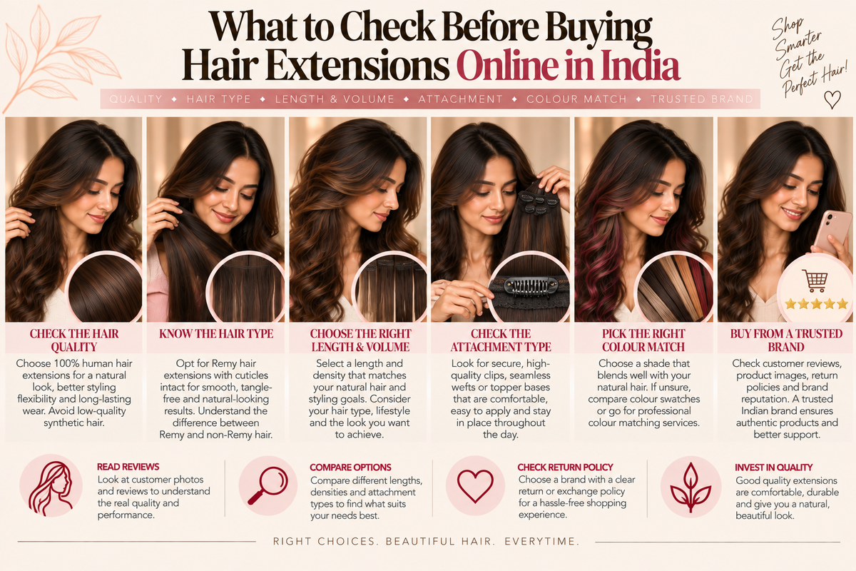 What to Check Before Buying Hair Extensions Online in India