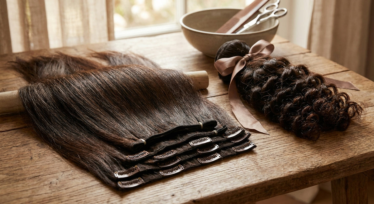Best dark brown hair extensions to match natural Indian hair