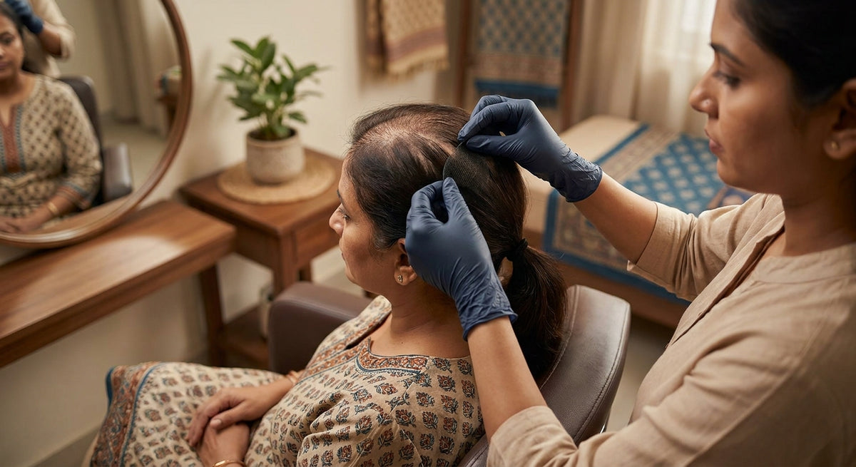 Knotting patch for hair loss coverage in India: what it is and how to use it