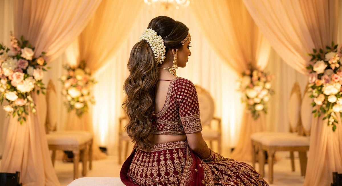 Best ponytail extension for Indian wedding hairstyles