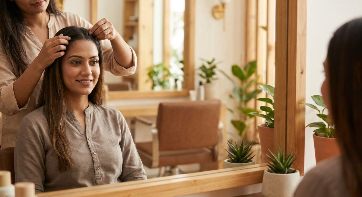 Front hair extensions for thin hair in India: cover the hairline naturally