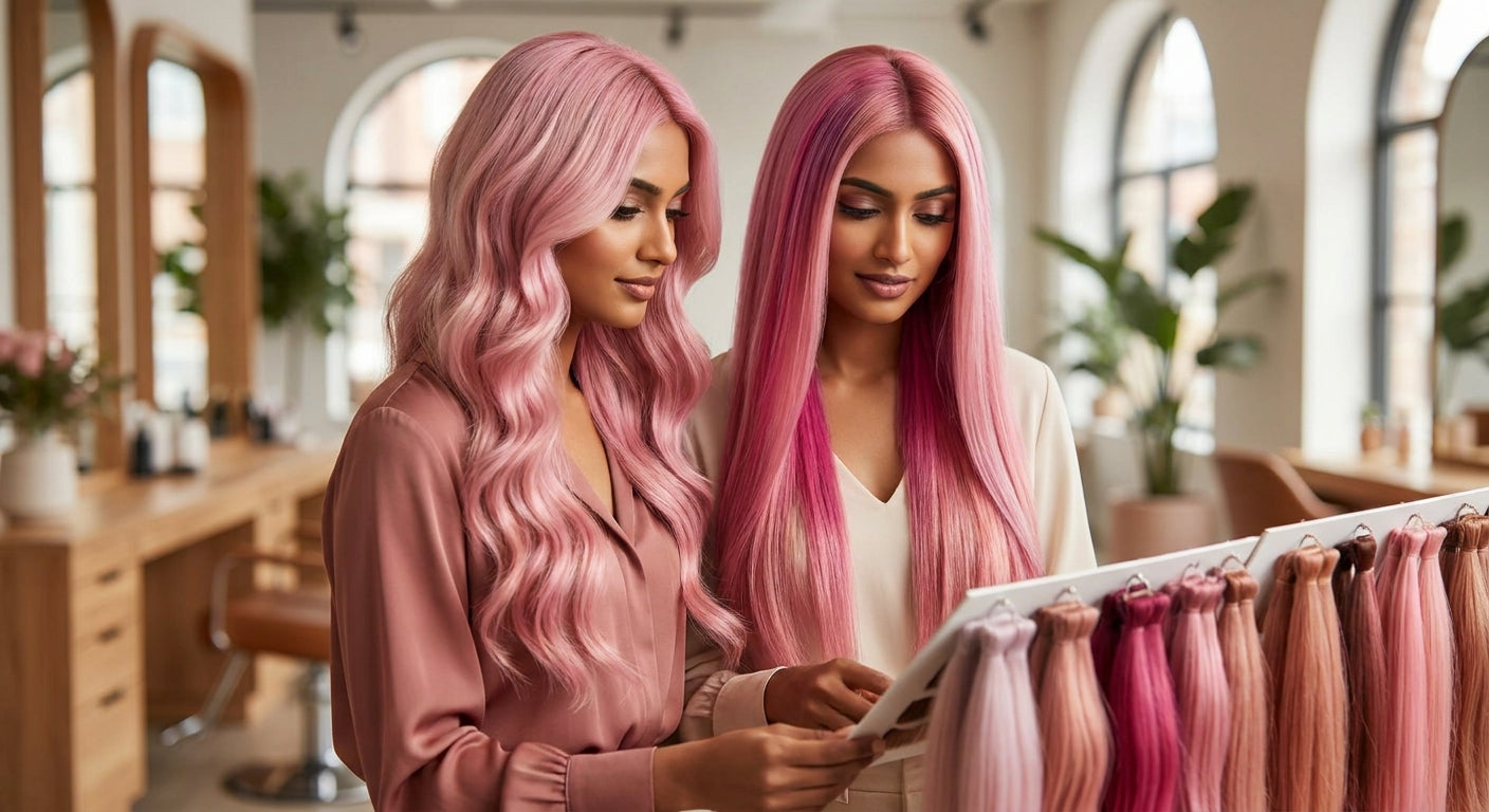 Best pink hair extensions for Indian women: shades and styles