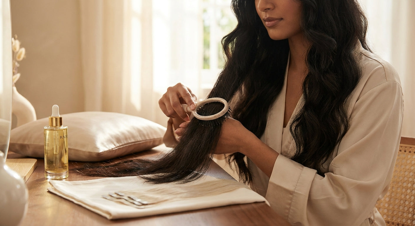 How to maintain tape-in extensions on Indian hair so they last longer