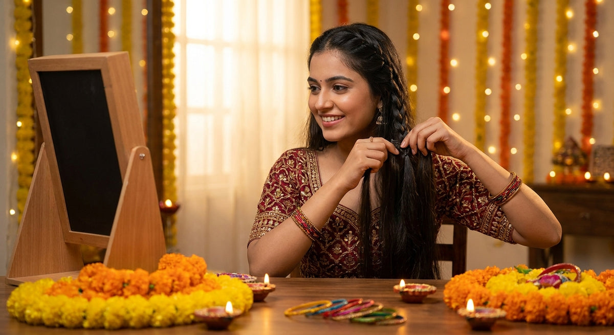 How to style hair extensions for Navratri looks at home