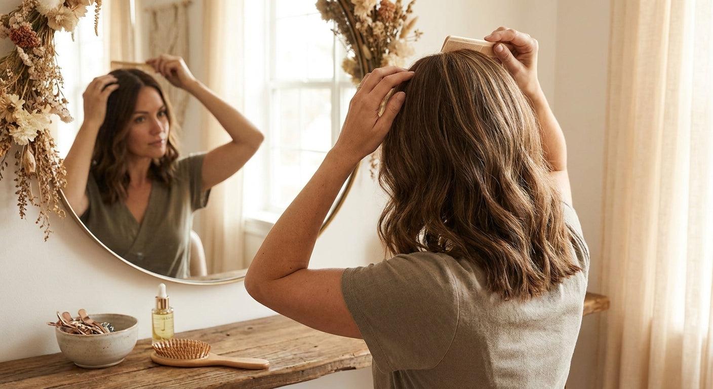 How to blend a hair topper with natural hair