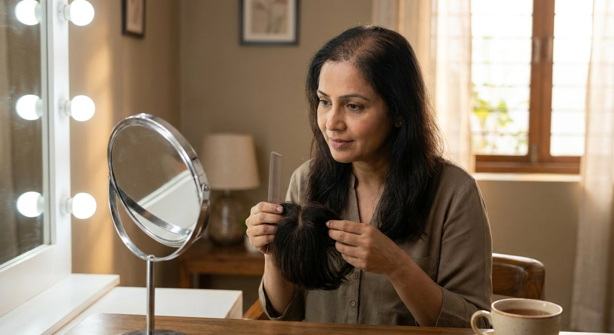 How to use a knotting patch on thinning hair: step-by-step for Indian women