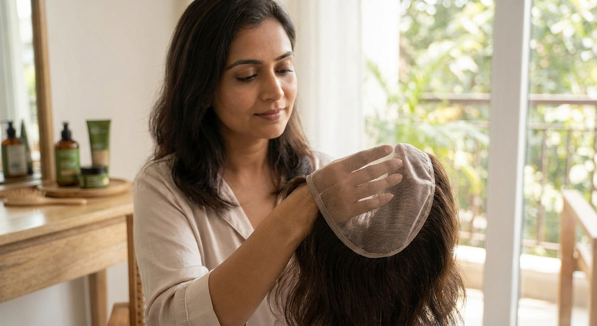 Silk hair topper for a sensitive scalp: what Indian women need to know