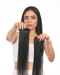 2 Clip Side Patches Natural Black (Pair)