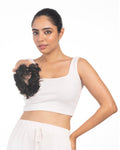 Messy Bun Hair Scrunchies Natural Black