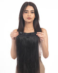4 Clip Volumizer Dark Brown