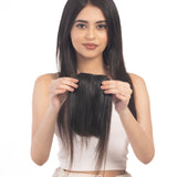 Clip in Bangs (Large) Dark Brown