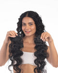 2 Clip Side Patches (Curly) Natural Black