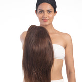 Silk Based Wigs Medium Chocolate Brown
