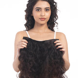 5 Clip Ear to Ear Volumizer (Curly) Dark Brown