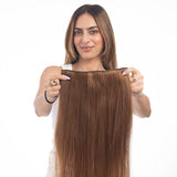 5 Clip Ear to Ear Volumiser Light Golden Brown