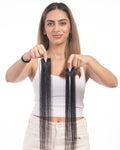 1 Clip Streaks Natural Black