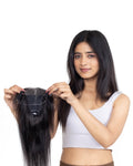 Face Frame With Elastic Topper Natural Black