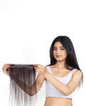 Receding Hairline Band With Elastic Natural Black
