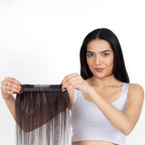 Receding Hairline Band With Elastic Dark Brown