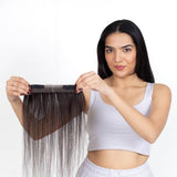 Receding Hairline Band With Elastic Dark Brown